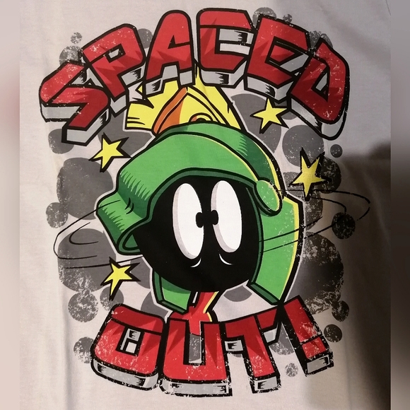 Looney Tunes Marvin the Martian Boy's T-shirt Tee NWT Size Large - Picture 2 of 4